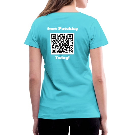 Are you into your health? Women's V-Neck T-Shirt - aqua