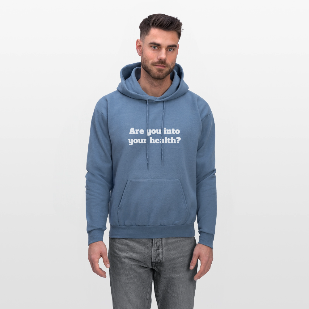 Are you into your health? - Men's Hoodie - denim blue