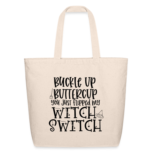 Witch Switch Eco-Friendly Cotton Tote - natural