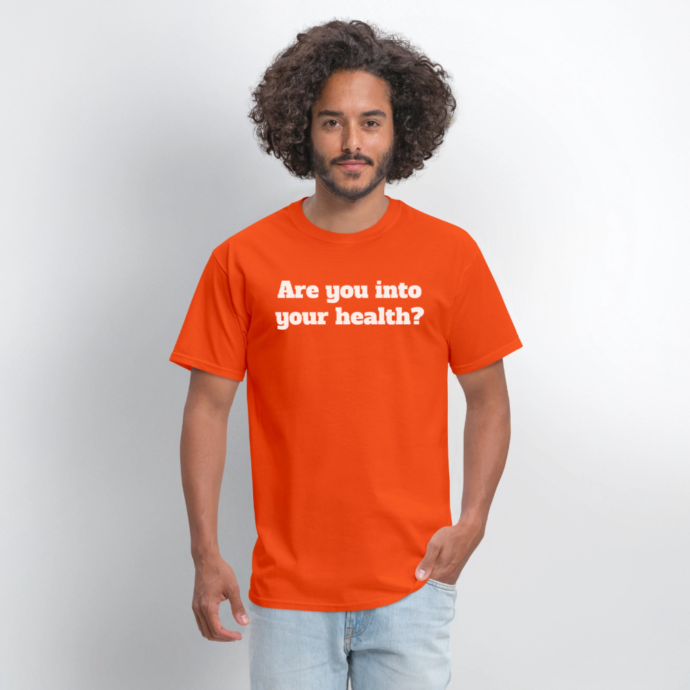 Are you into your health? Unisex T-Shirt | GILDAN 5000 - orange