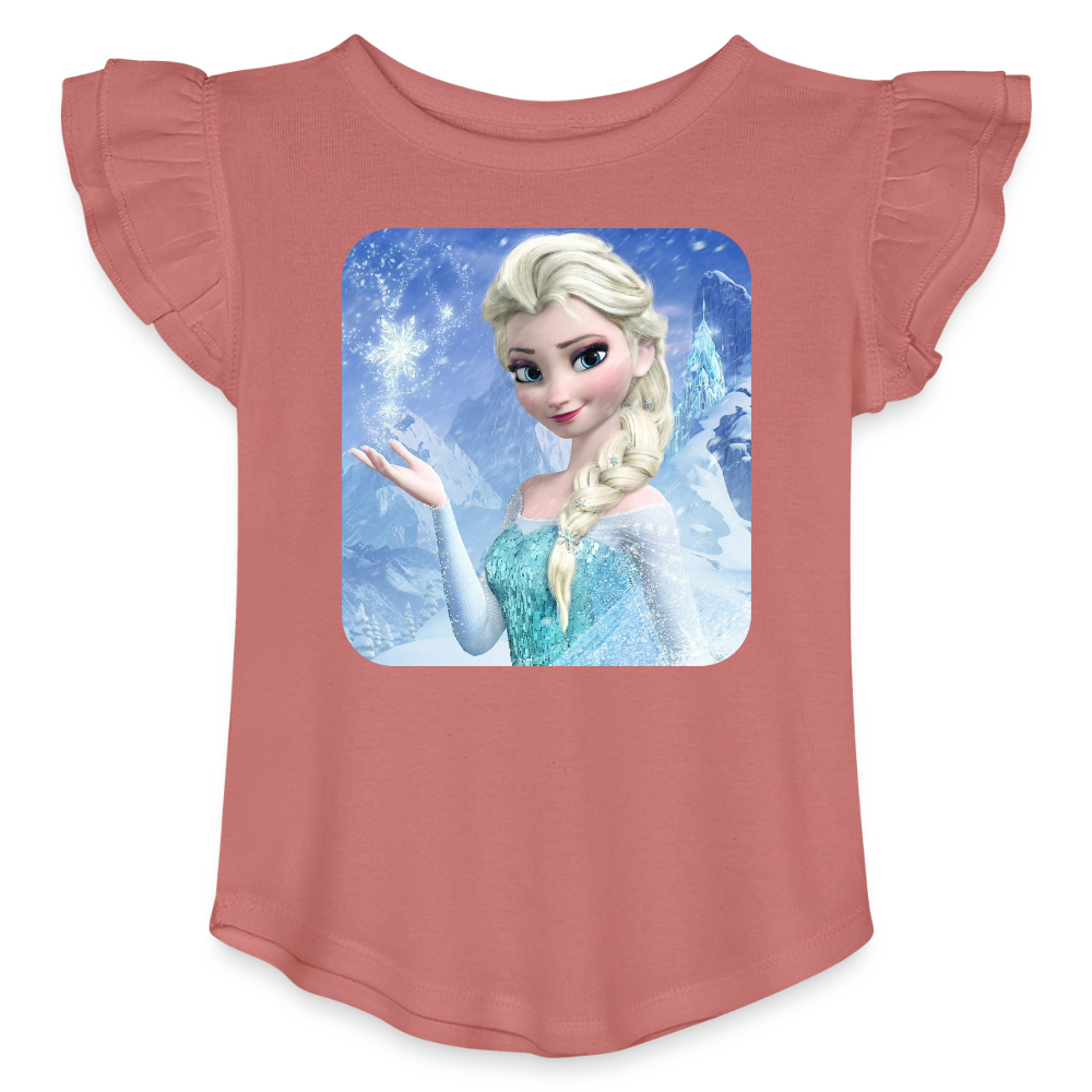 Princess Toddler Girls Flutter T-shirt - mauve