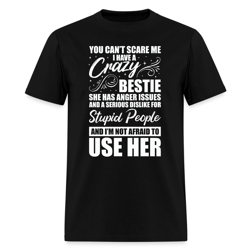 Craazy Bestie 2 T-Shirt | GILDAN 5000 - black