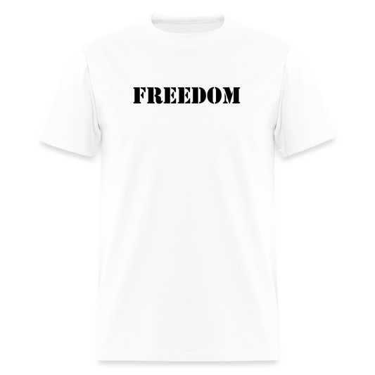 FREEDOM T-Shirt | GILDAN 5000 - white