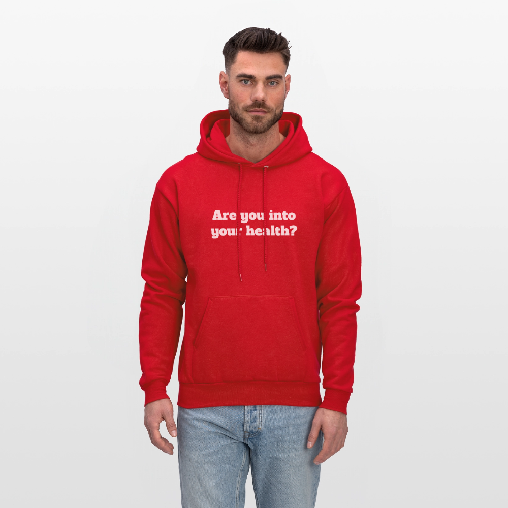 Are you into your health? - Men's Hoodie - red