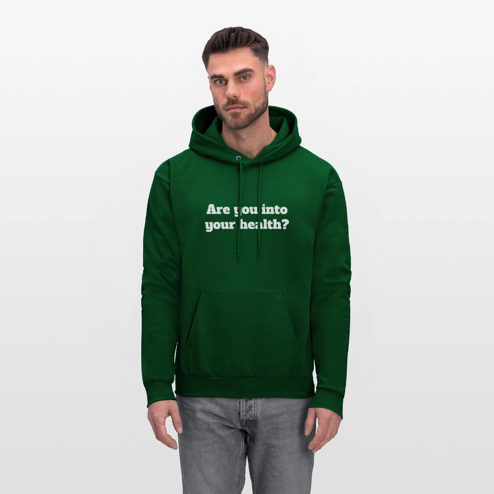 Are you into your health? - Men's Hoodie - forest green