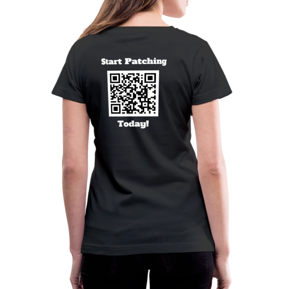 Are you into your health? Women's V-Neck T-Shirt - black
