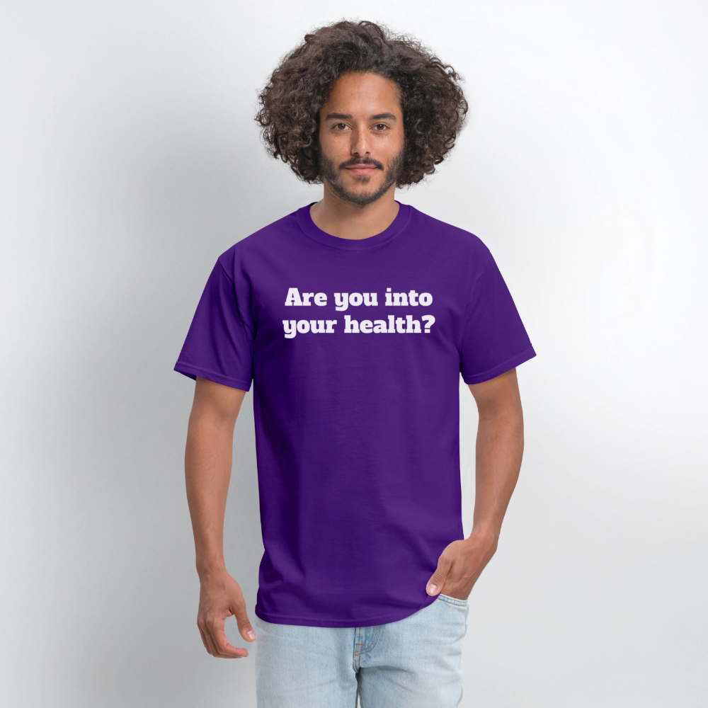 Are you into your health? Unisex T-Shirt | GILDAN 5000 - purple