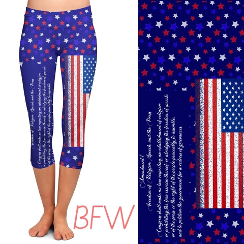 First Amendment leggings with pockets