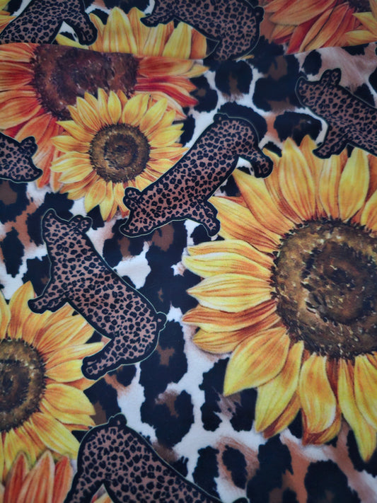 Sunflower Animal Print With Pig Custom Legging