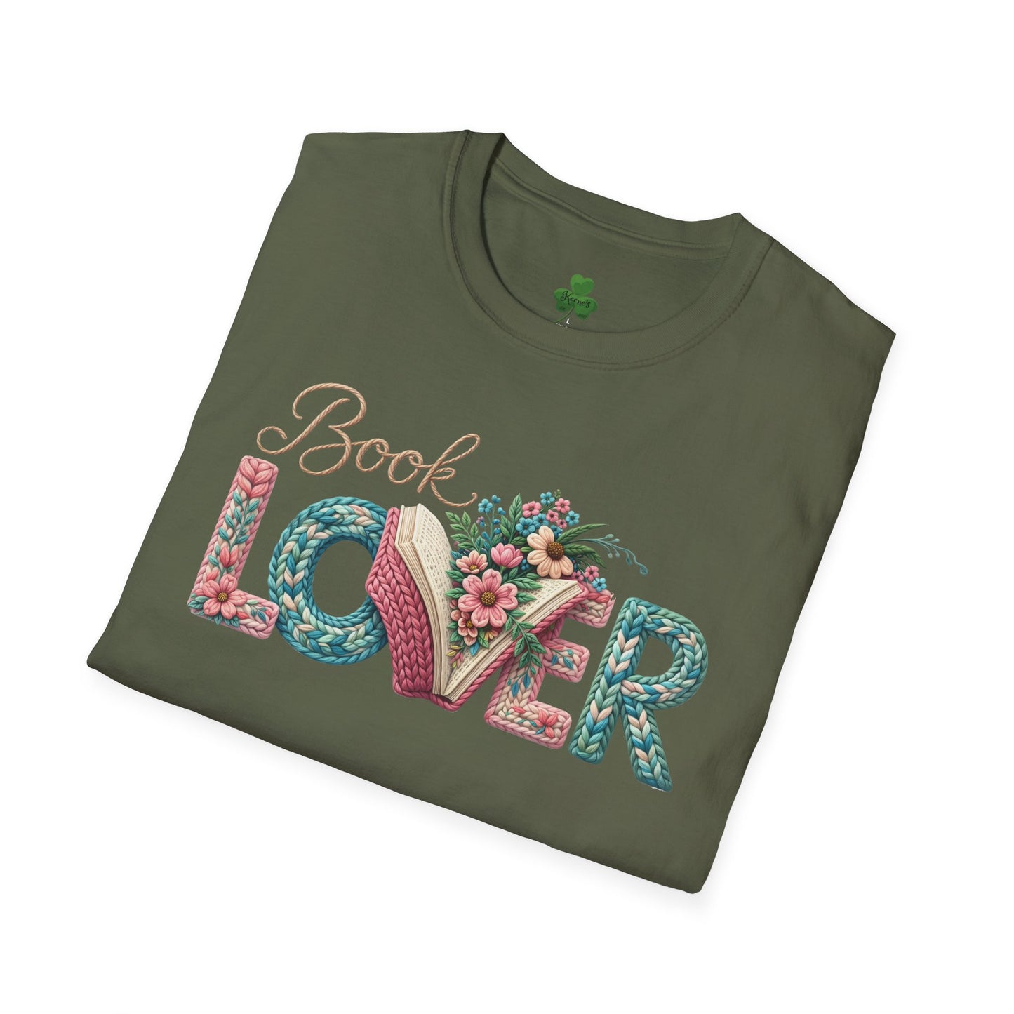 Book Lover T-Shirt — Floral Vintage 'Book Lover' Graphic Tee