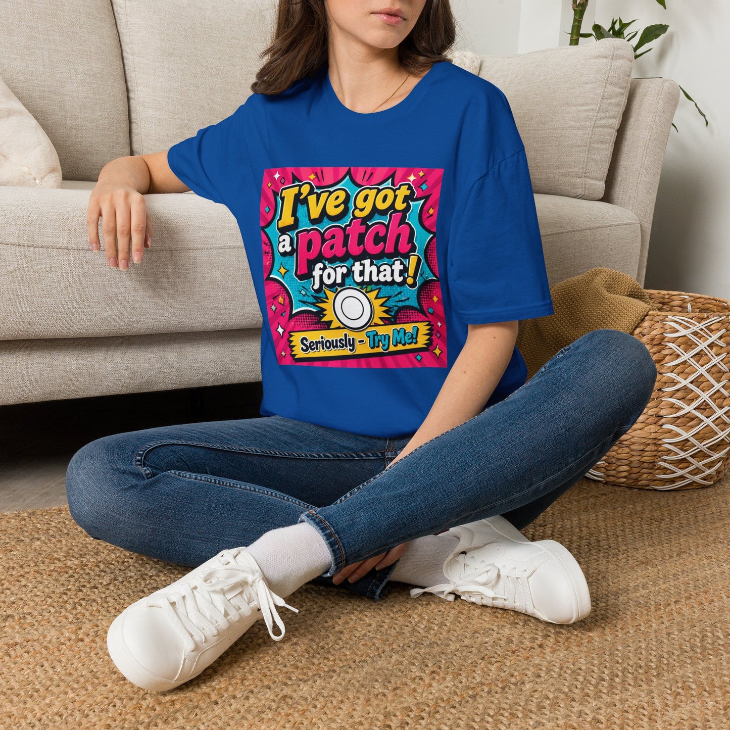 I've Got a Patch for That T-Shirt — Funny Retro Comic Graphic Tee