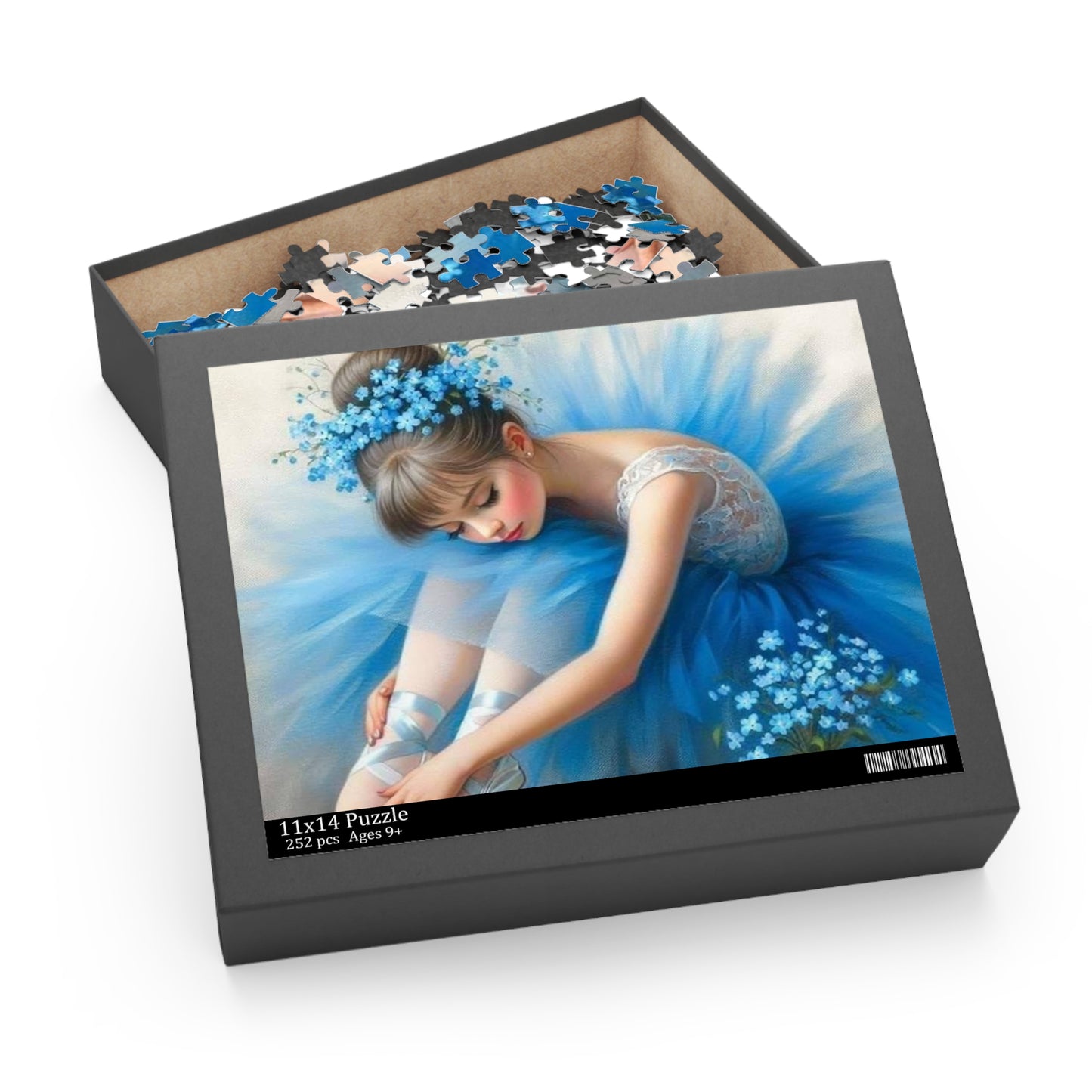 Blue Ballerina Puzzle (120, 252, 500-Piece)