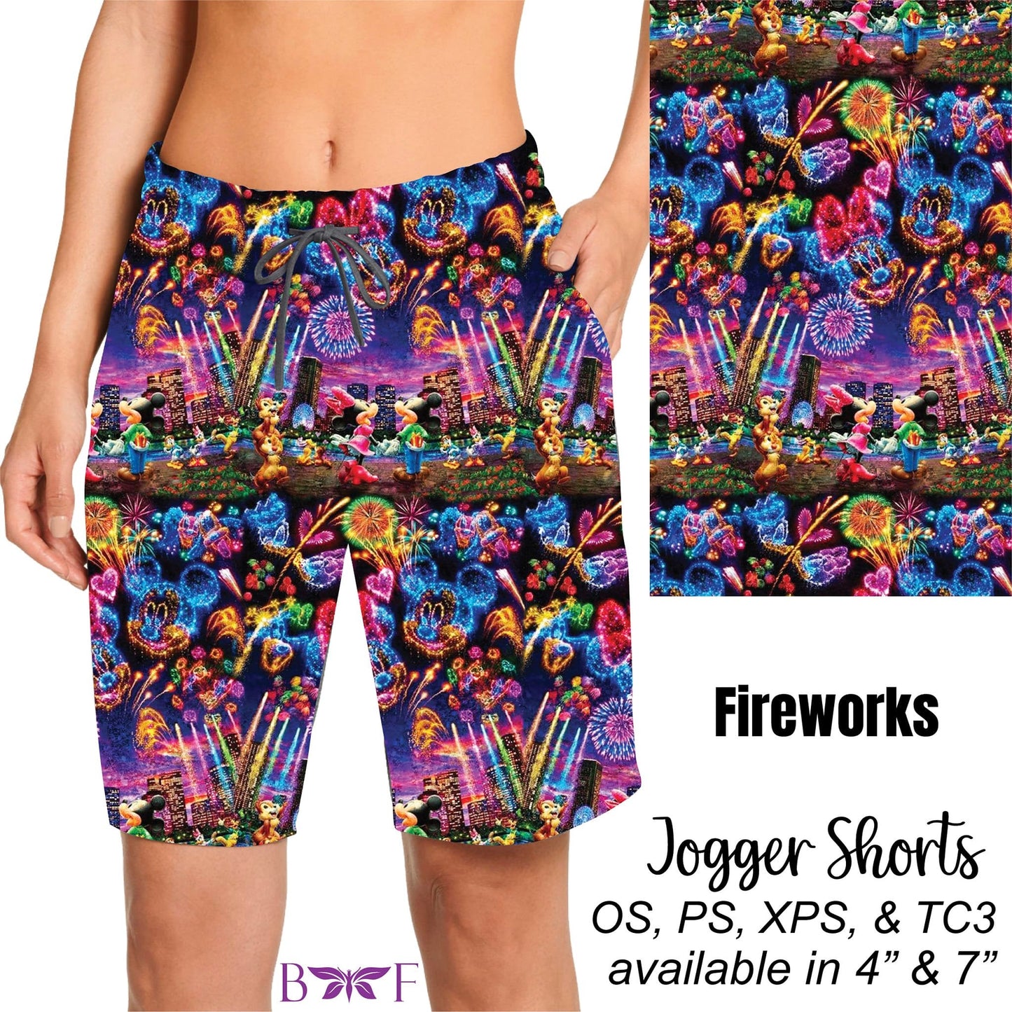 Fireworks Leggings, Capris, and shorts with pockets