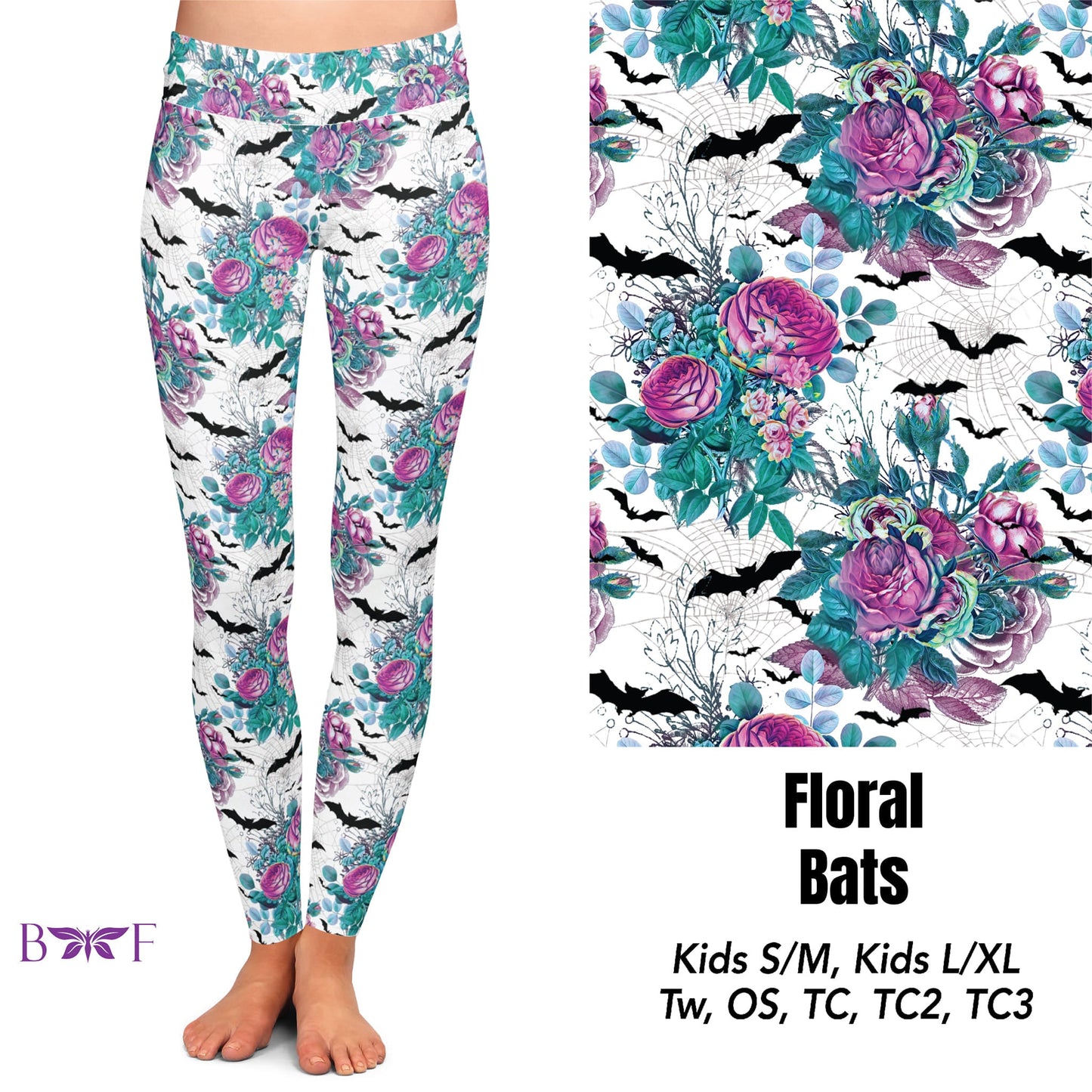 Floral Bats Capris