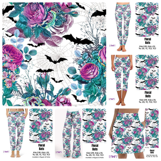 Floral Bats Capris