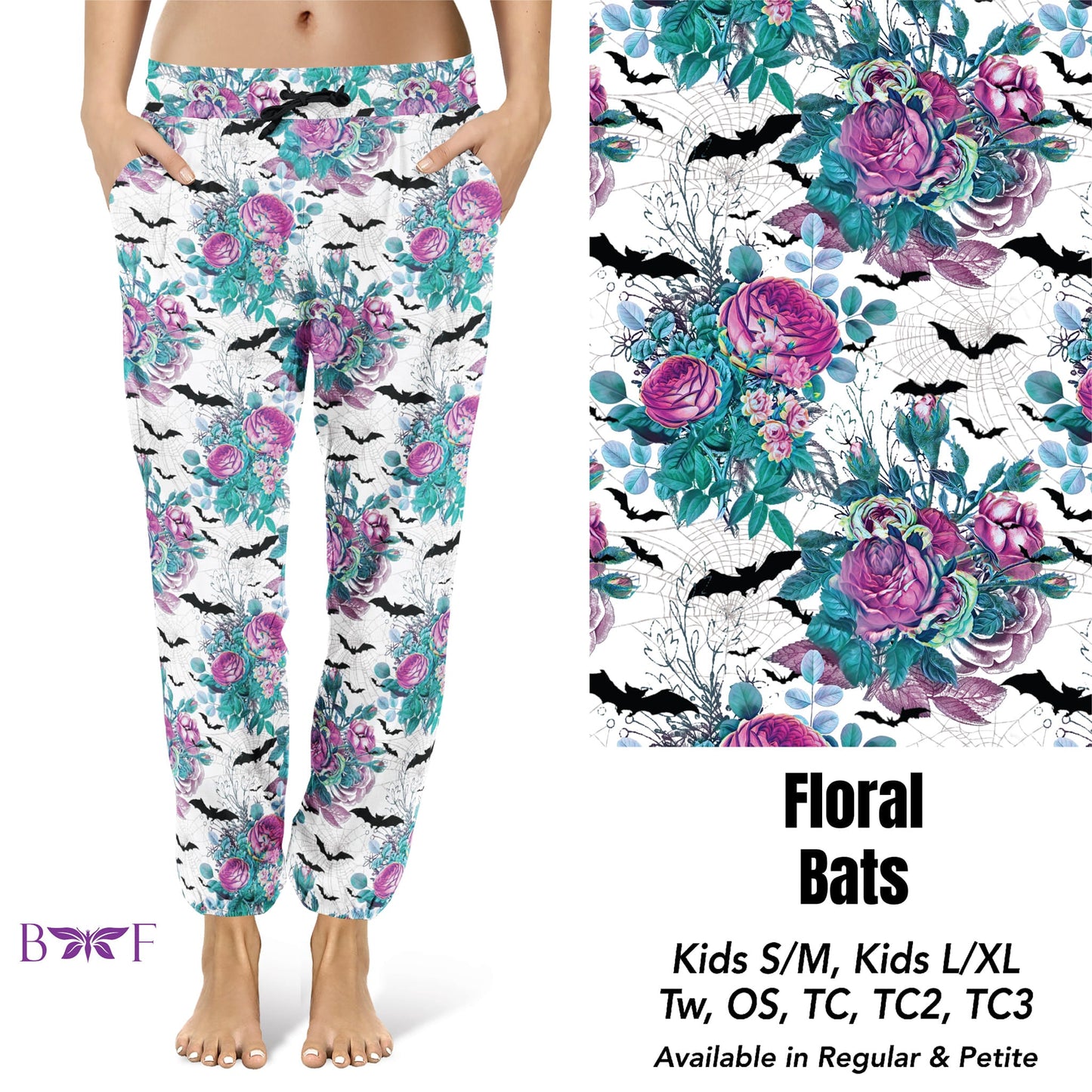 Floral Bats Capris