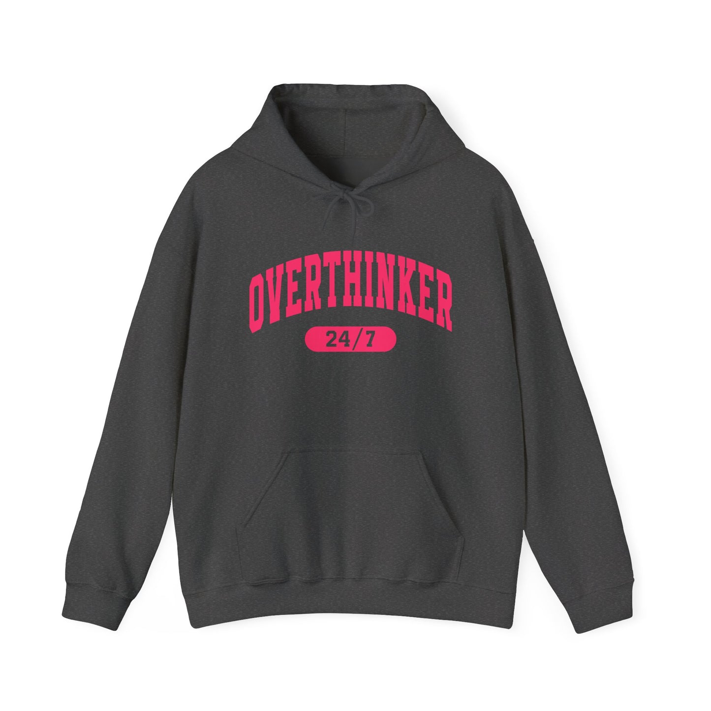 Overthinker 24/7 Hoodie — Funny Mental Health & Anxiety Awareness Sweatshirt