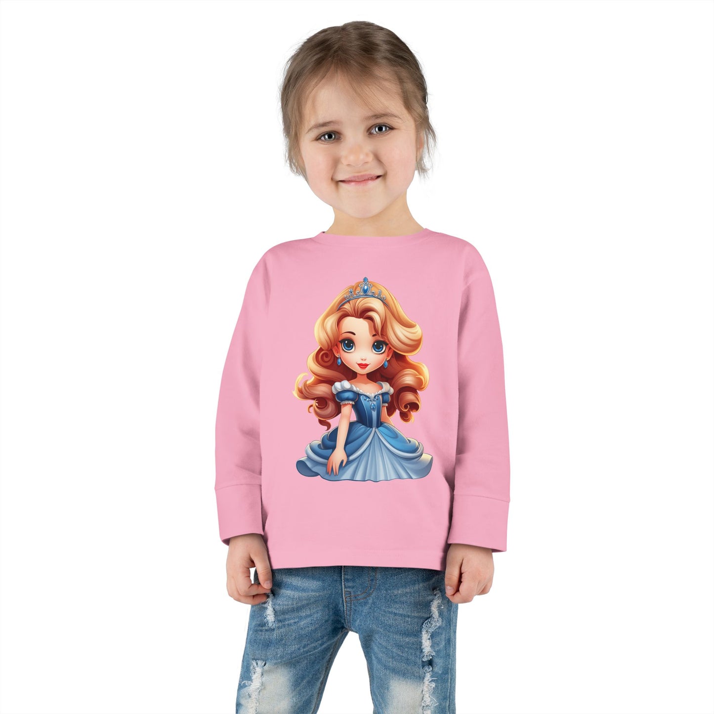Toddler Princess Long Sleeve Tee, Sweet Princess Shirt, Kids Birthday Gift, Toddler Clothing, Fairytale Outfit, Cute Baby Tee