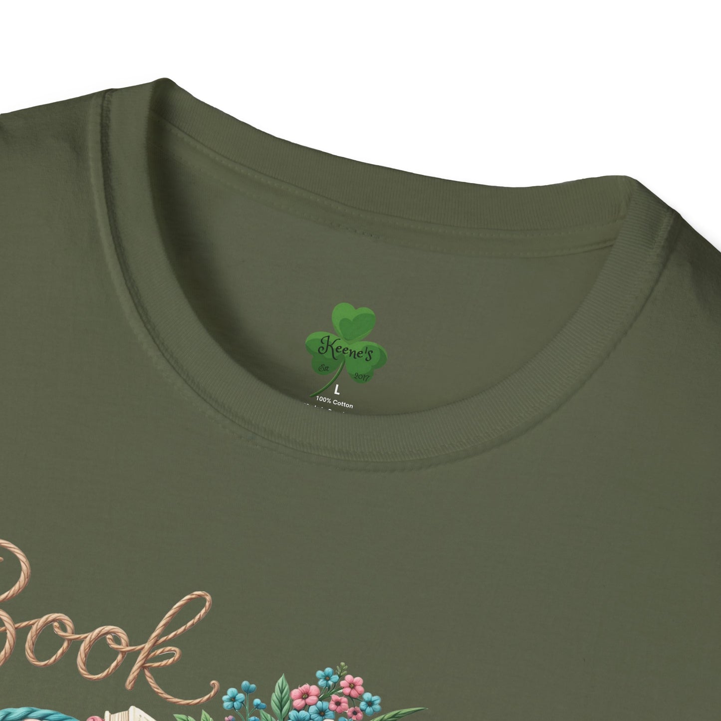 Book Lover T-Shirt — Floral Vintage 'Book Lover' Graphic Tee