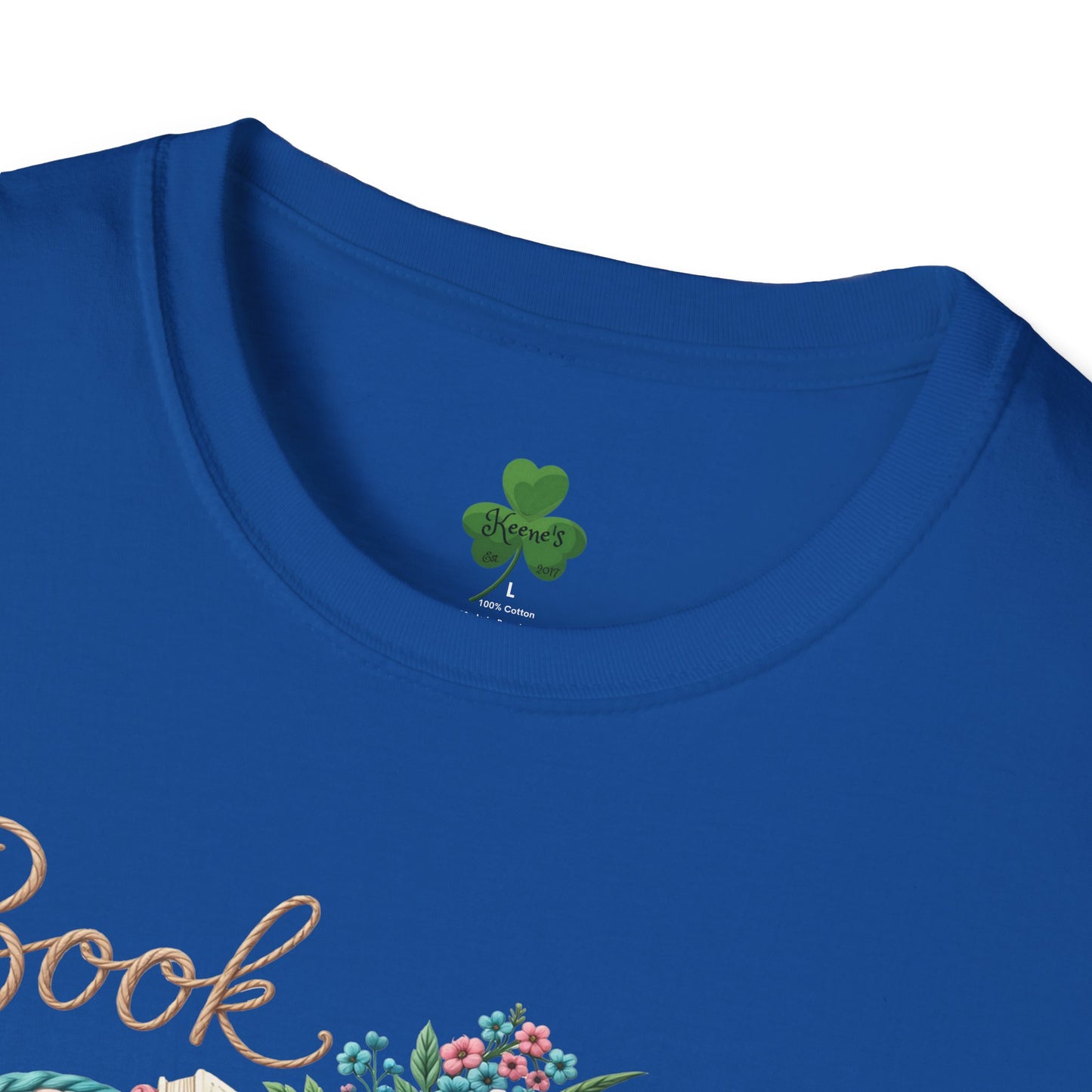 Book Lover T-Shirt — Floral Vintage 'Book Lover' Graphic Tee