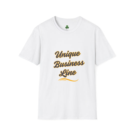 Unisex Softstyle T-Shirt with 'Unique Business Line' Print, Casual Tee, Gift for Entrepreneurs, Daily Wear, Business Merchandise