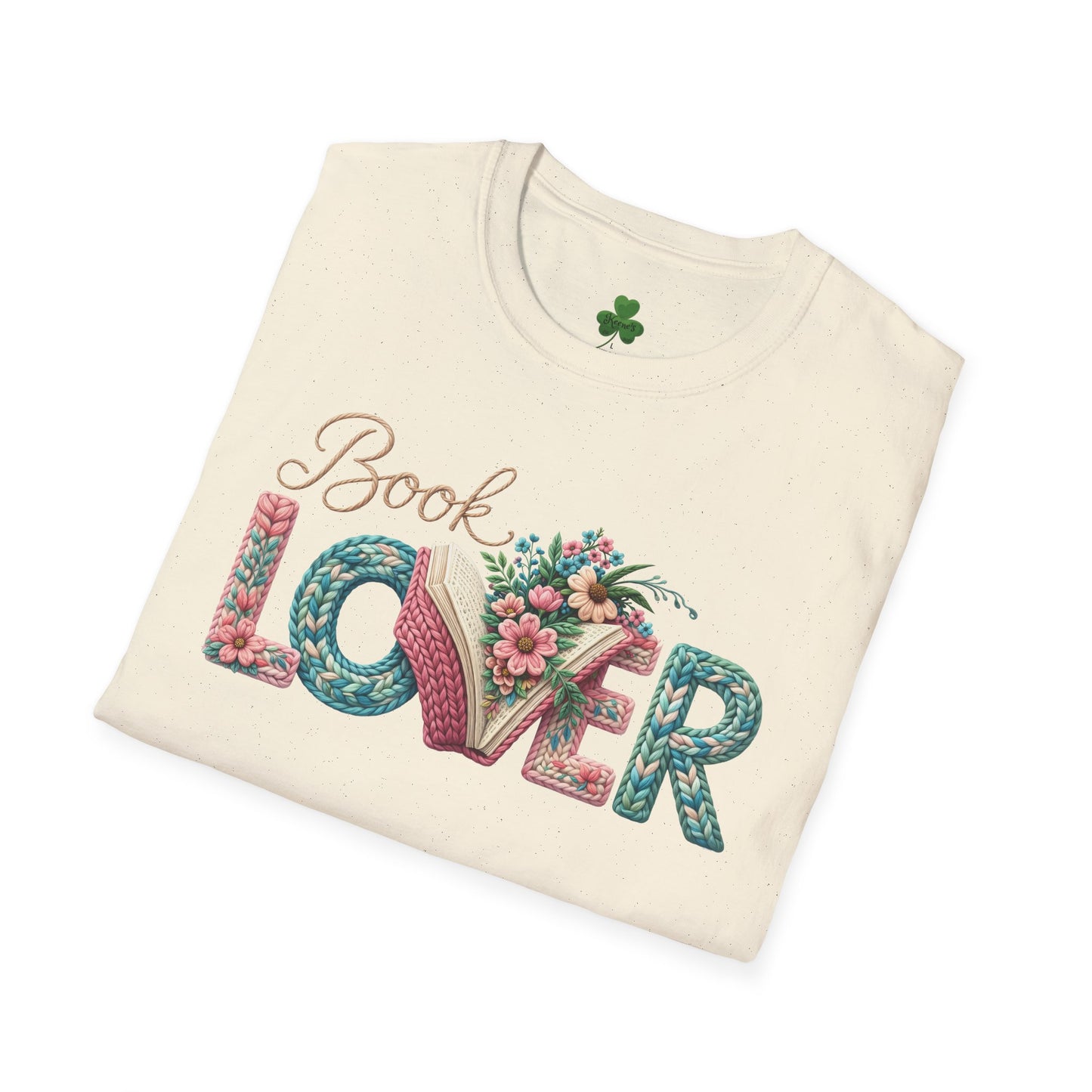 Book Lover T-Shirt — Floral Vintage 'Book Lover' Graphic Tee