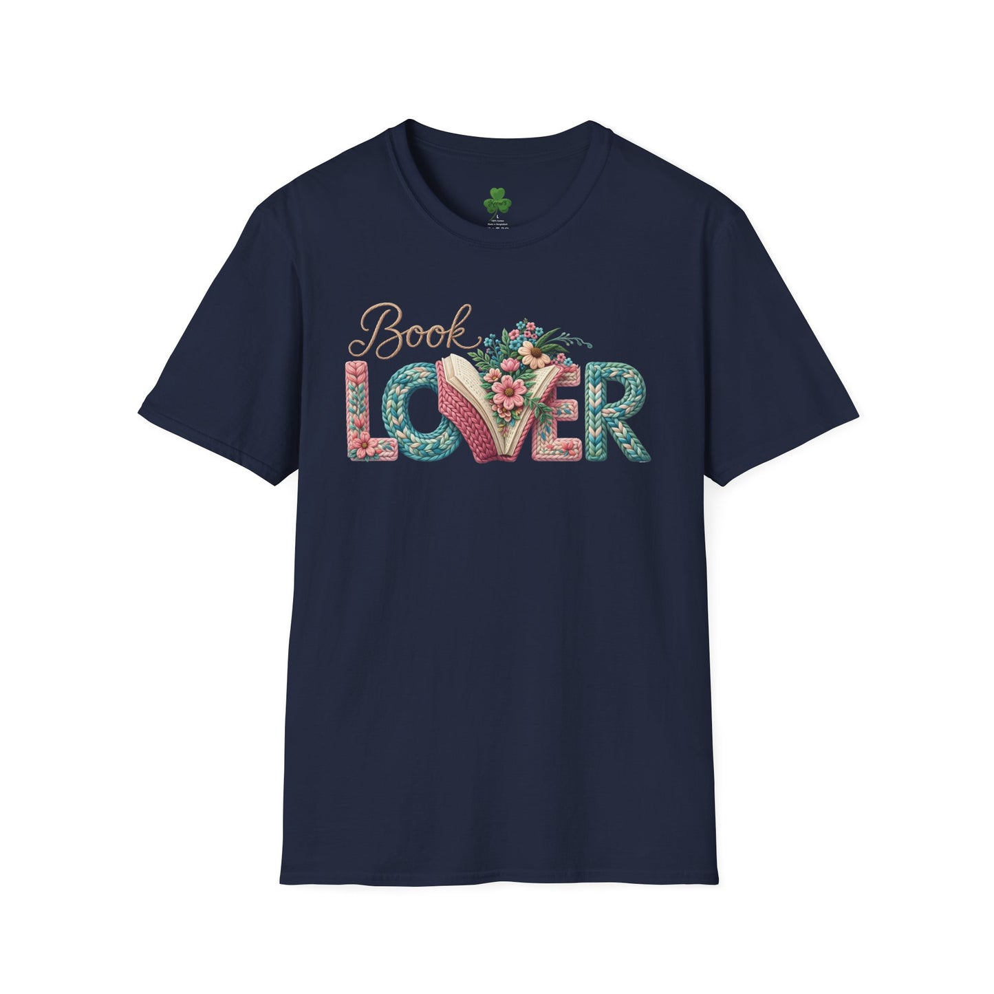 Book Lover T-Shirt — Floral Vintage 'Book Lover' Graphic Tee