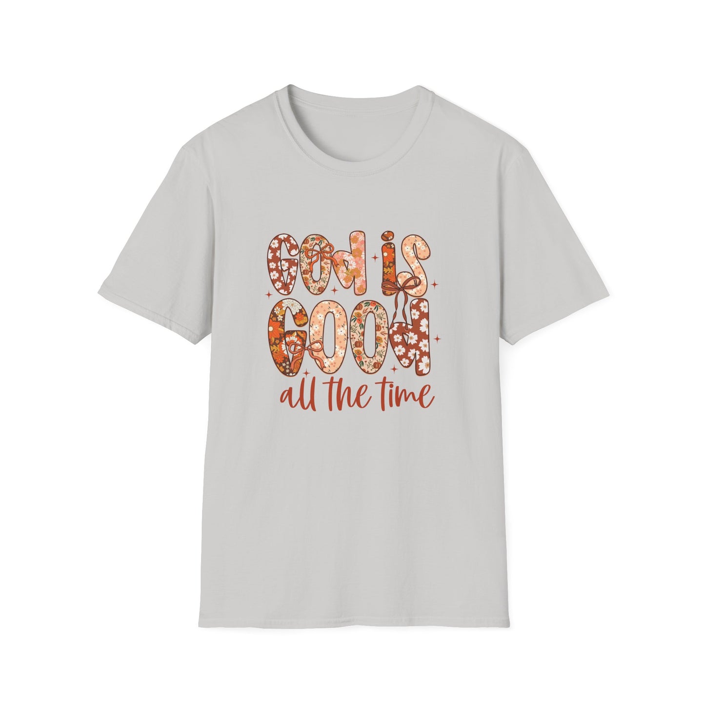 Faith-Inspired Unisex Softstyle T-Shirt - God is Good, Religious Tee, Inspirational Wear, Gift for Believers, Casual Faith Apparel