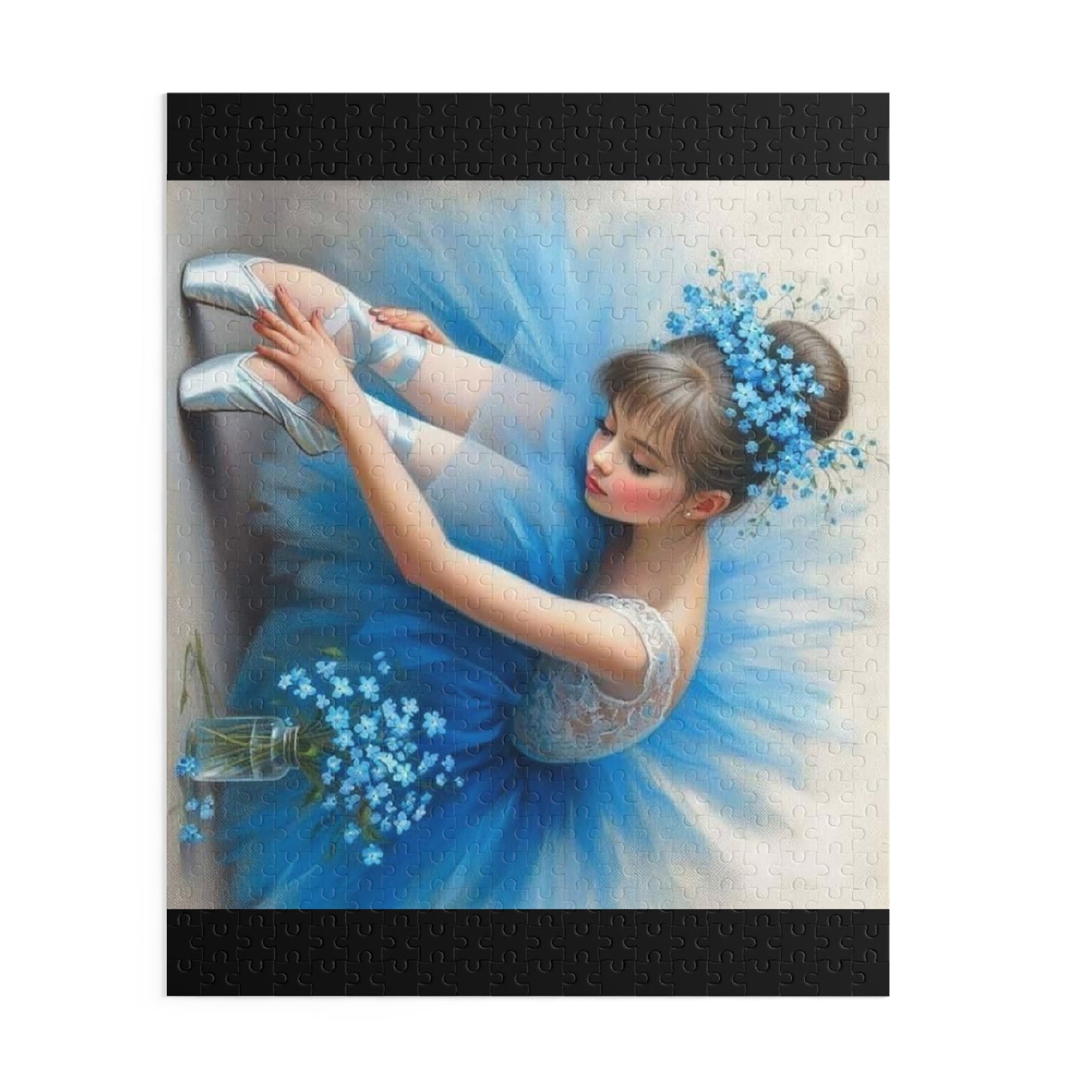 Ballerina in Blue Tutu Puzzle — 120/252/500-Piece Jigsaw