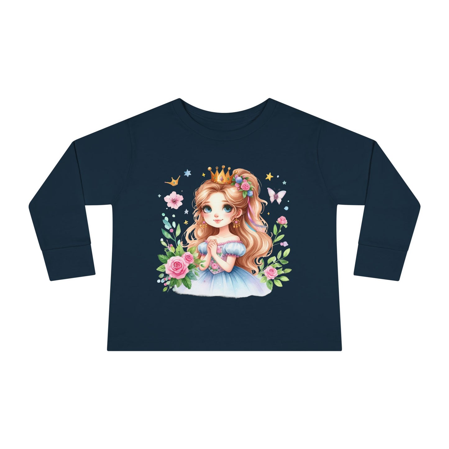 Fairy Princess Toddler Tee, Cute Kids Shirt, Toddler Long Sleeve Top, Gifts for Little Girls, Birthday Essentials