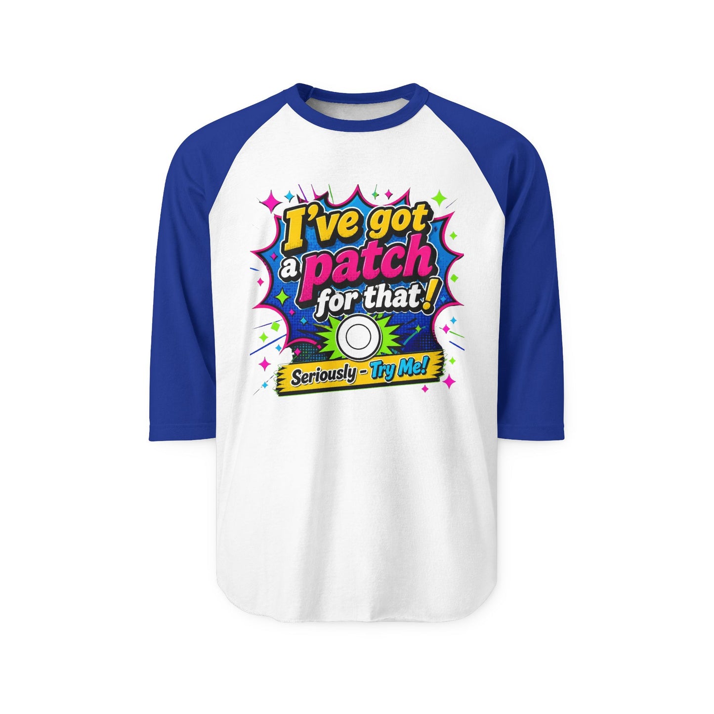 I've Got a Patch For That Raglan Shirt - Funny Diabetes Awareness Baseball Tee