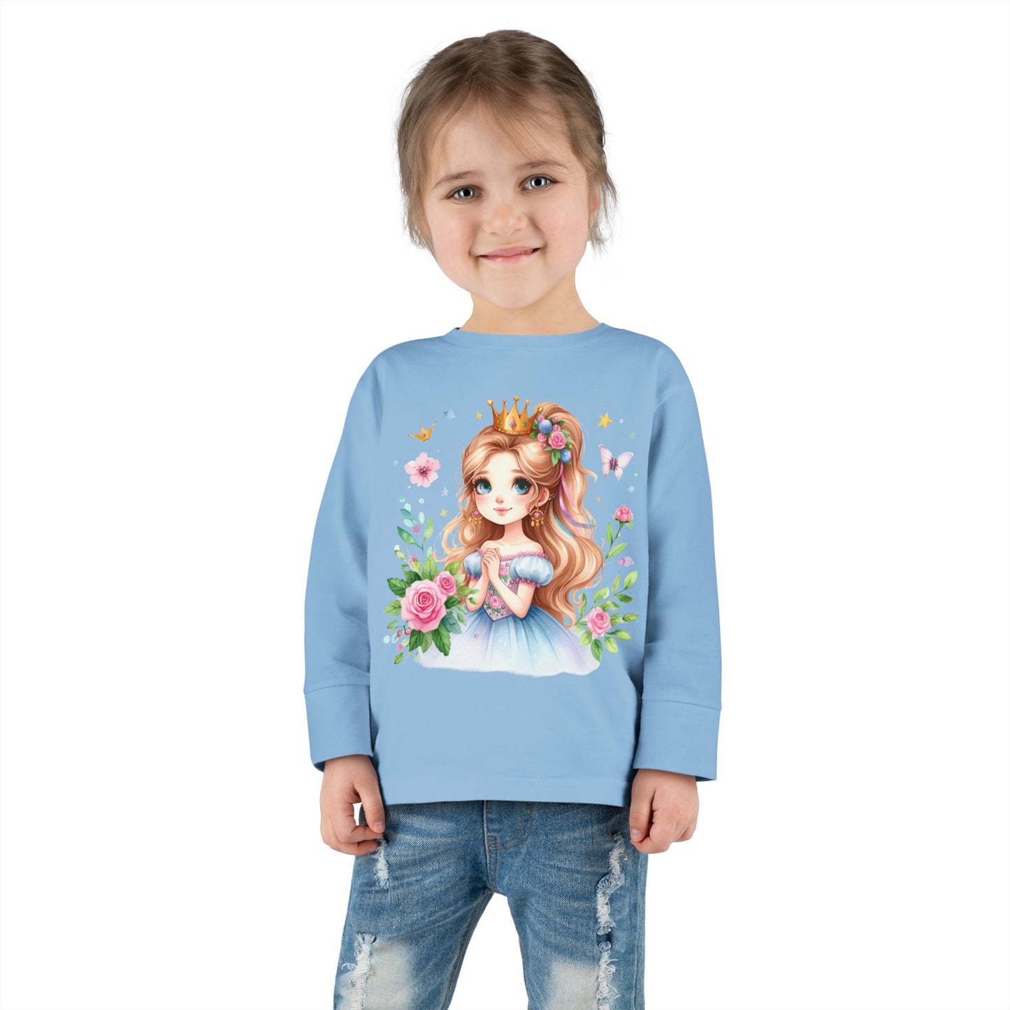 Fairy Princess Toddler Tee, Cute Kids Shirt, Toddler Long Sleeve Top, Gifts for Little Girls, Birthday Essentials