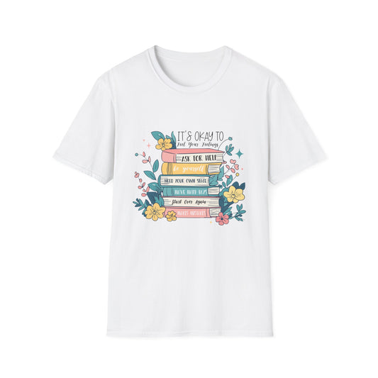 Book Lover's Softstyle T-Shirt, Cute Reading Tee, Cozy Gift for Readers, Literary Gift, Bookish Apparel