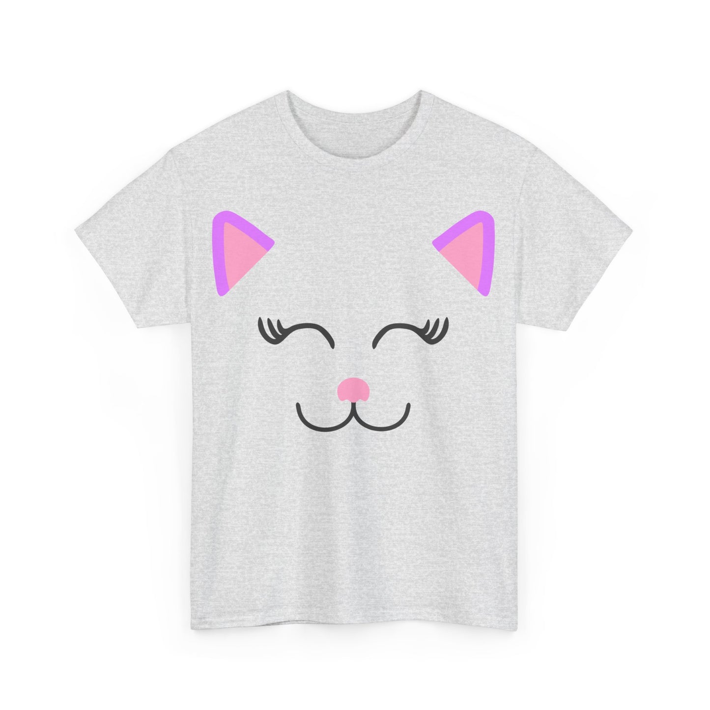 Cat Face Unisex Heavy Cotton Tee