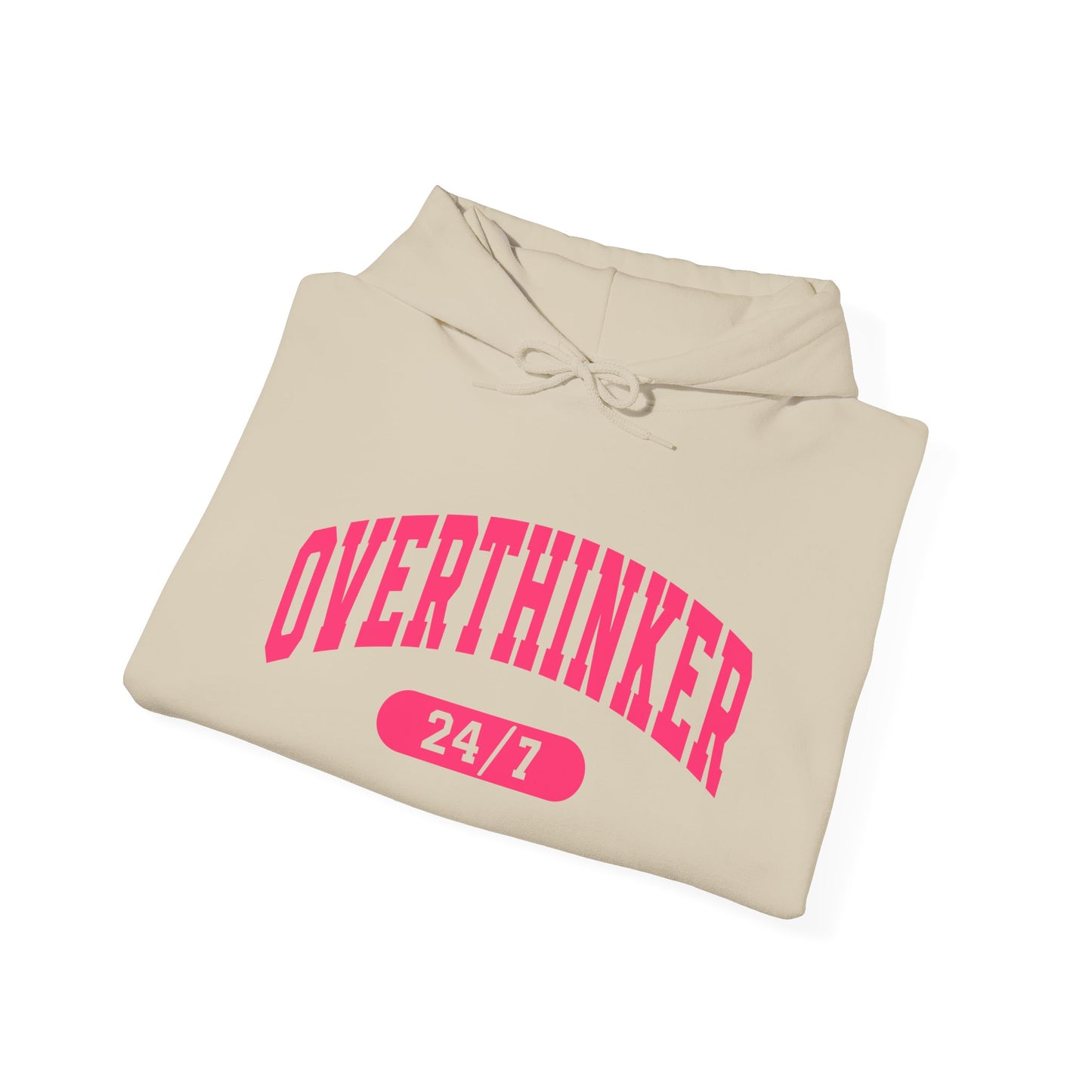 Overthinker 24/7 Hoodie — Funny Mental Health & Anxiety Awareness Sweatshirt