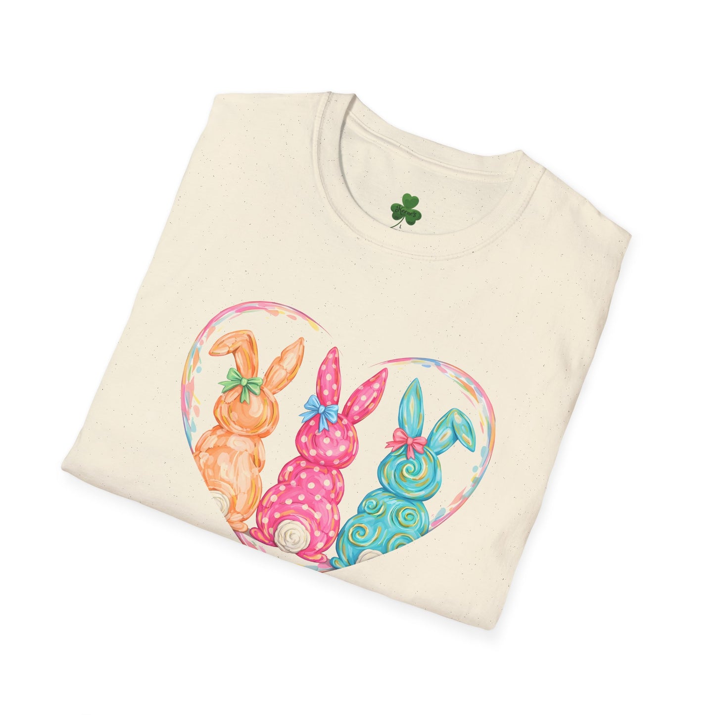 Easter Pastel Bunny Heart T-Shirt
