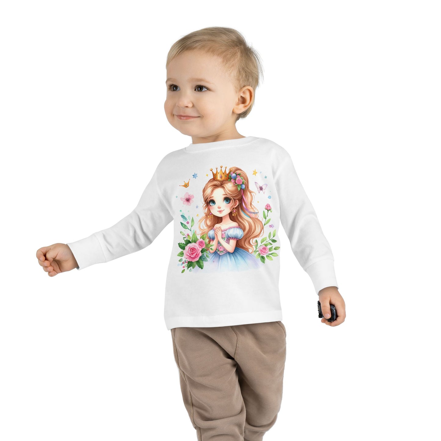 Fairy Princess Toddler Tee, Cute Kids Shirt, Toddler Long Sleeve Top, Gifts for Little Girls, Birthday Essentials