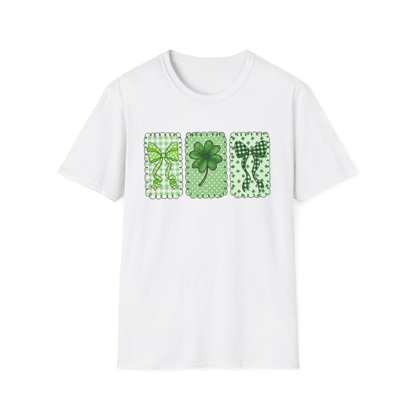 St. Patrick’s Day Shamrock T-Shirt — Green Clover Trio Tee