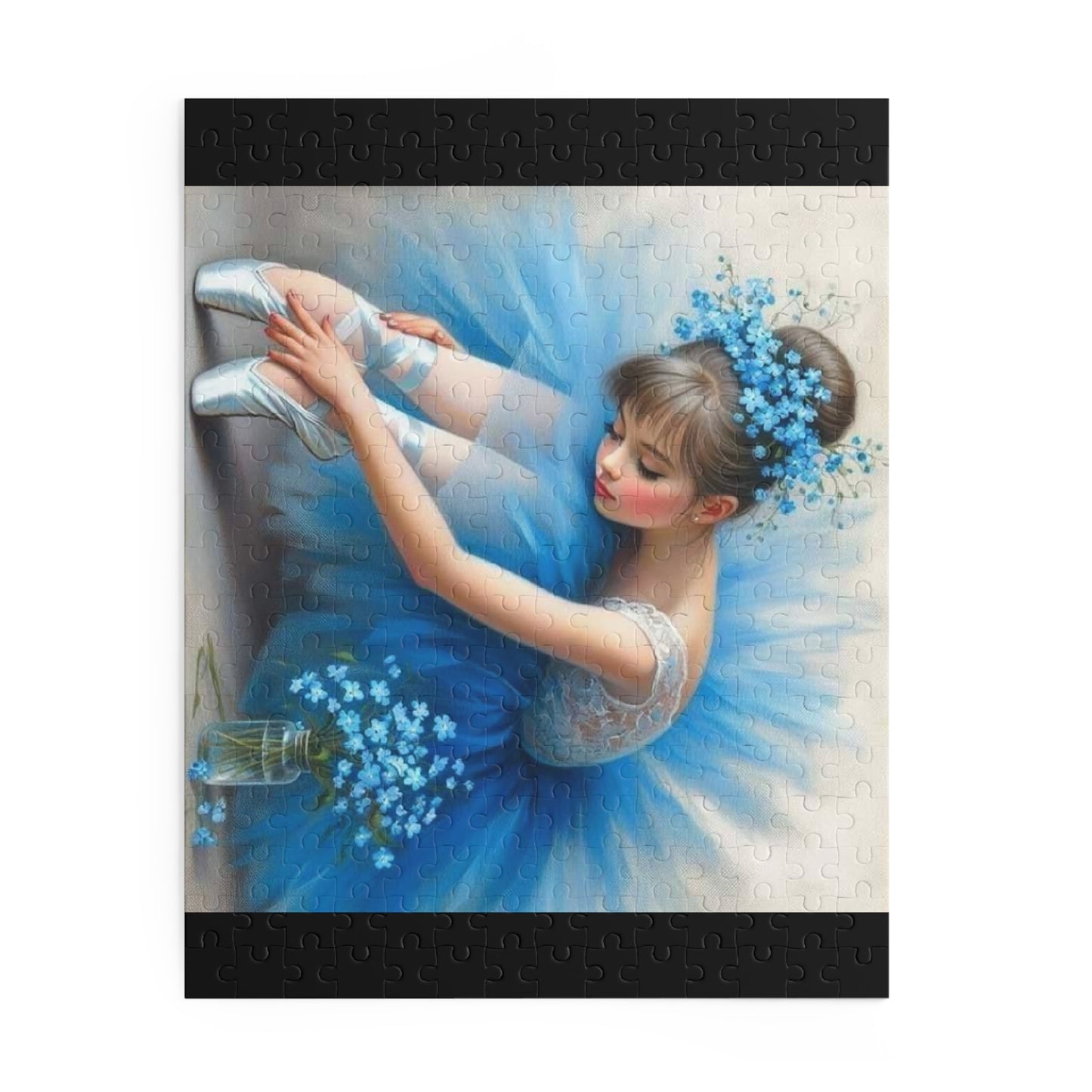 Ballerina in Blue Tutu Puzzle — 120/252/500-Piece Jigsaw