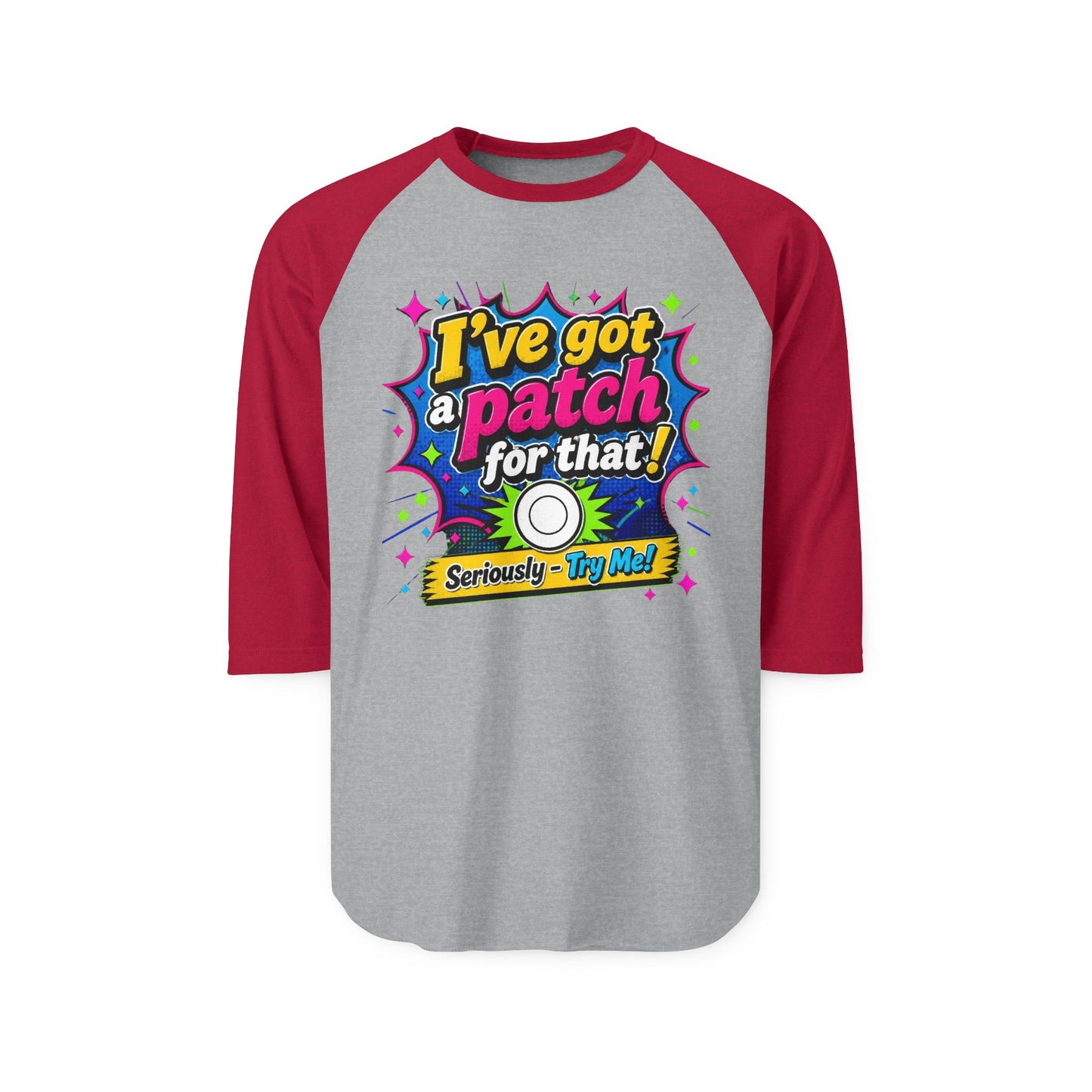 I've Got a Patch For That Raglan Shirt - Funny Diabetes Awareness Baseball Tee