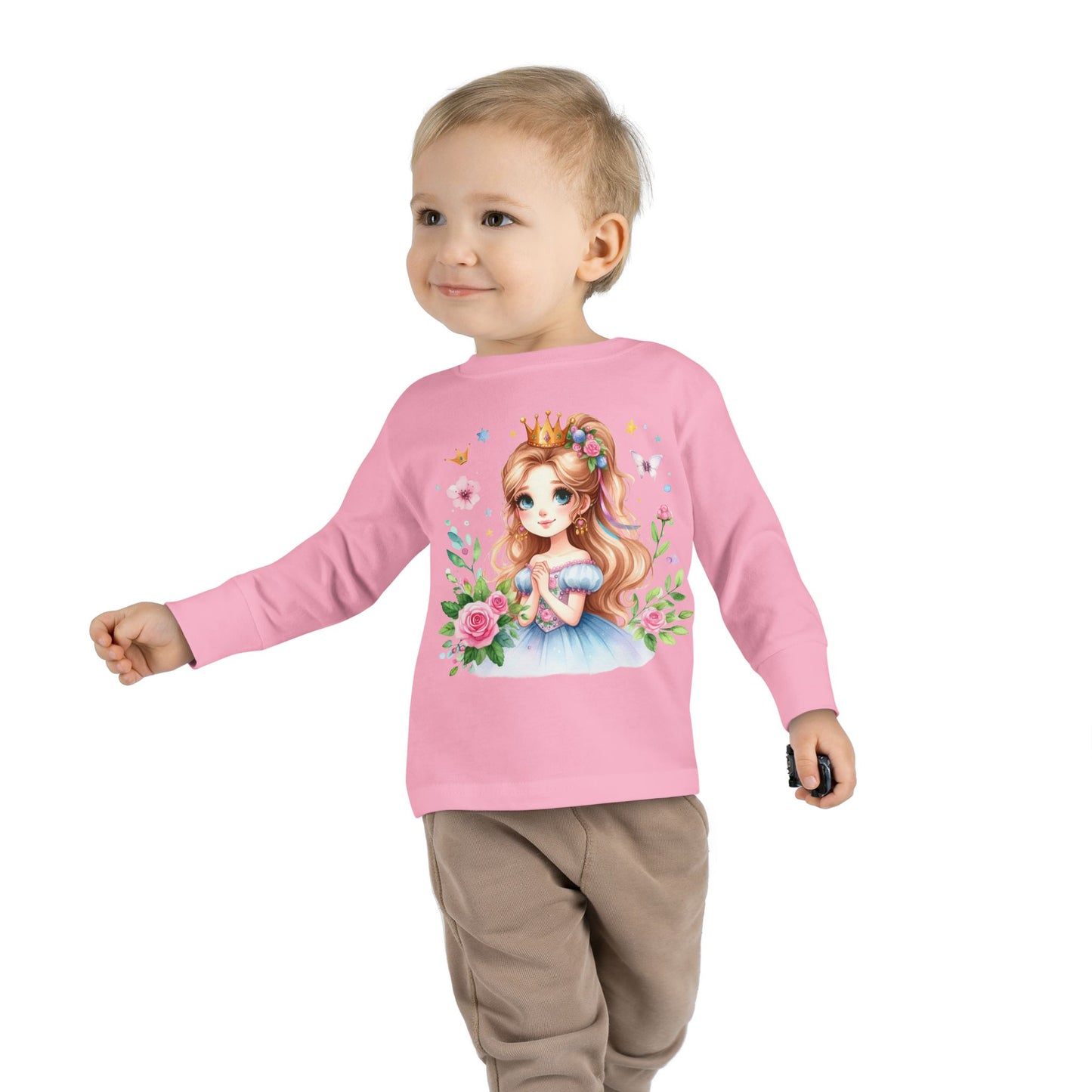 Fairy Princess Toddler Tee, Cute Kids Shirt, Toddler Long Sleeve Top, Gifts for Little Girls, Birthday Essentials