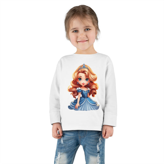 Toddler Princess Long Sleeve Tee, Sweet Princess Shirt, Kids Birthday Gift, Toddler Clothing, Fairytale Outfit, Cute Baby Tee