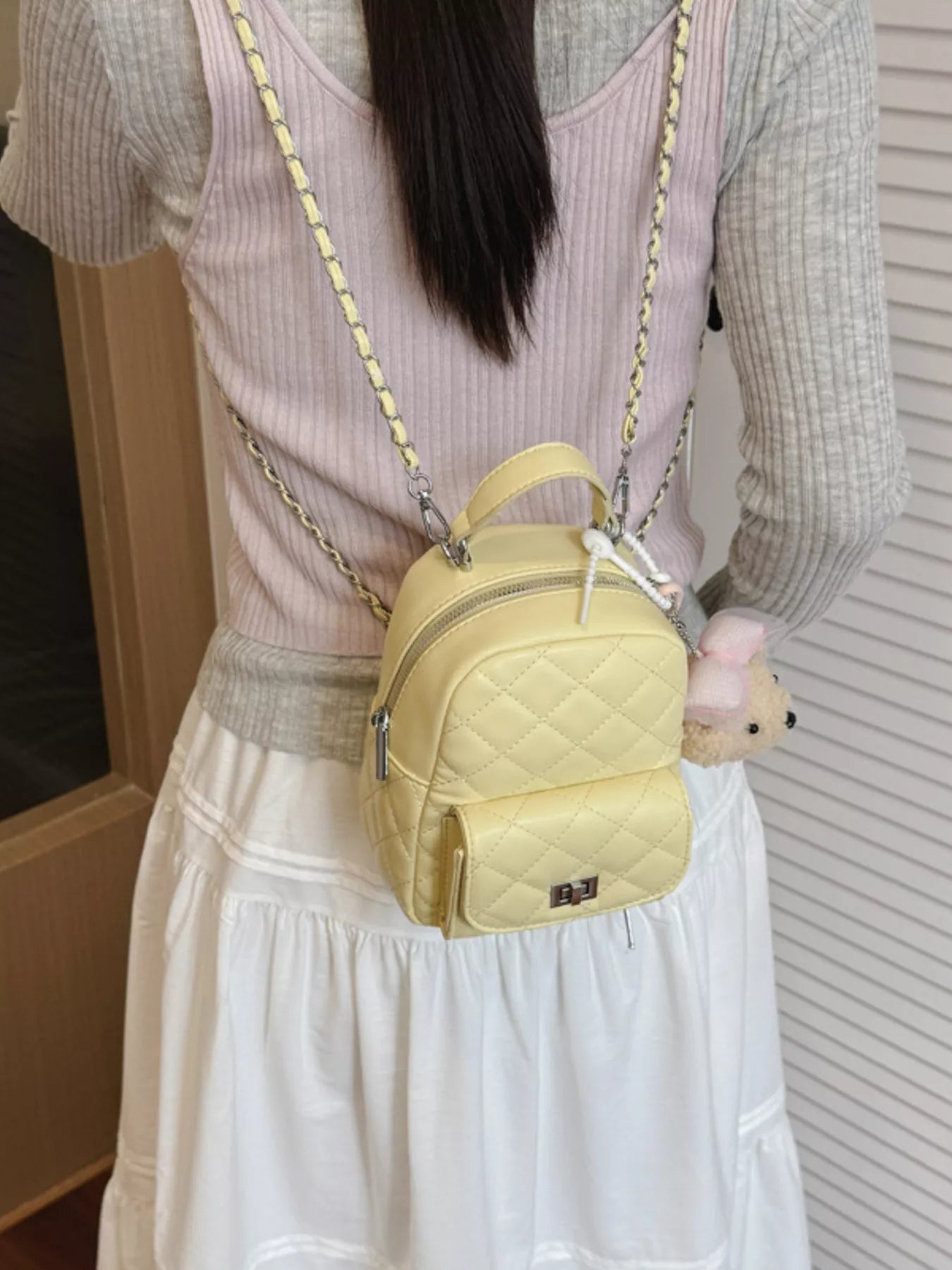 Quilted Mini Backpack Bag – Keene's