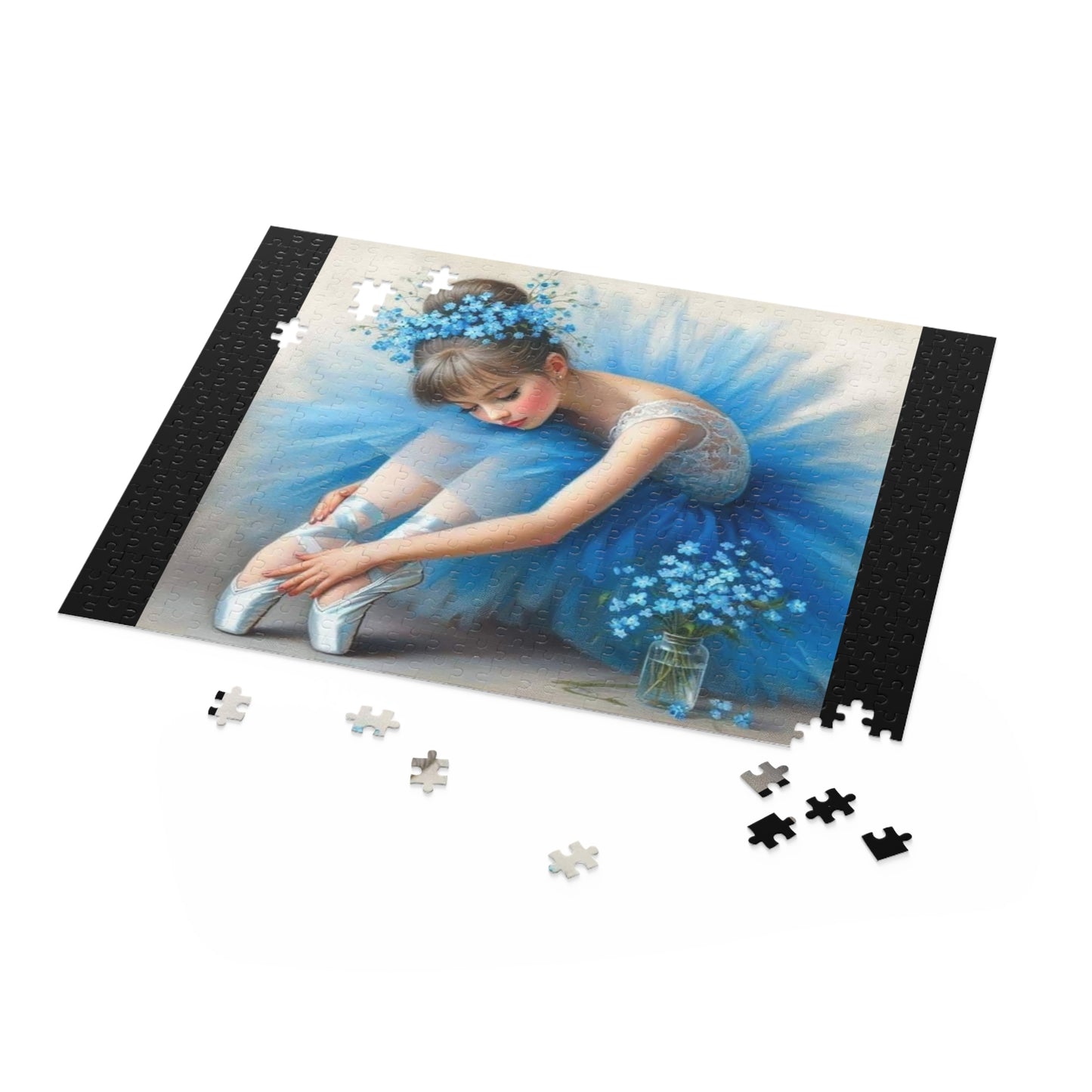 Ballerina in Blue Tutu Puzzle — 120/252/500-Piece Jigsaw