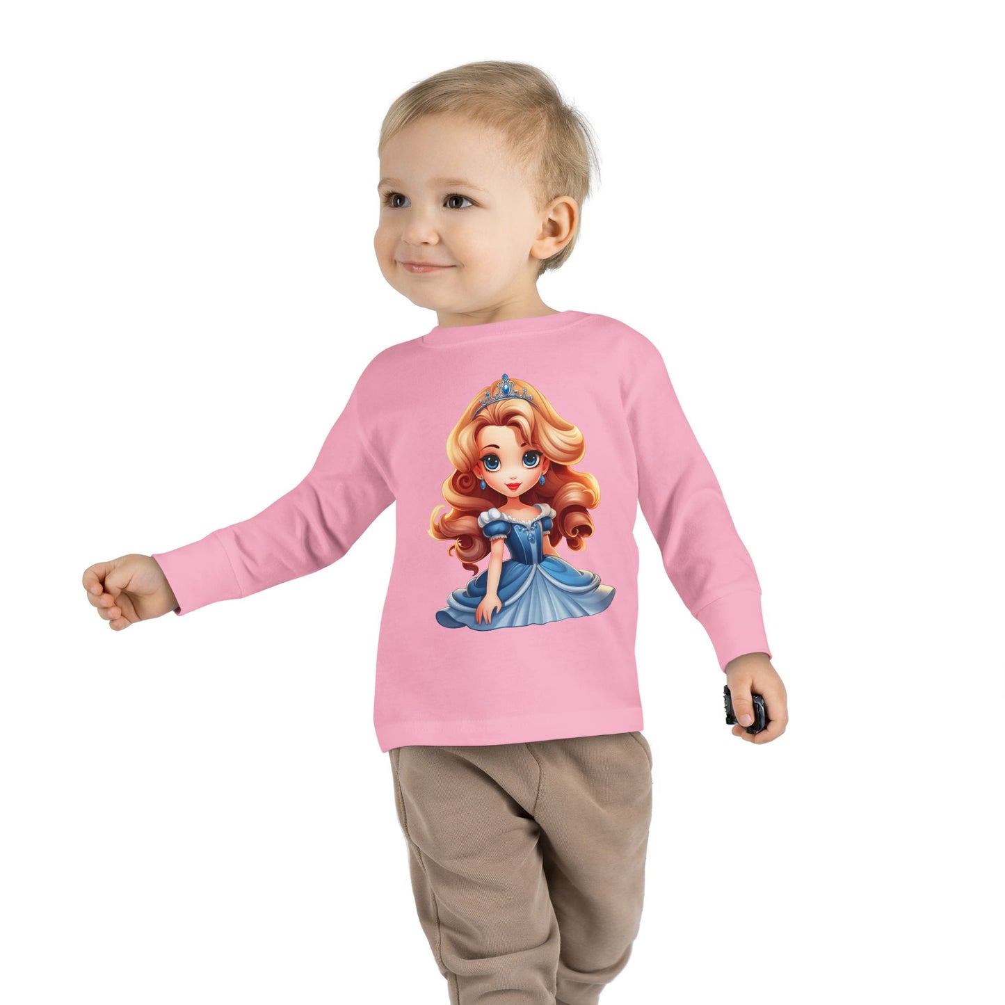 Toddler Princess Long Sleeve Tee, Sweet Princess Shirt, Kids Birthday Gift, Toddler Clothing, Fairytale Outfit, Cute Baby Tee