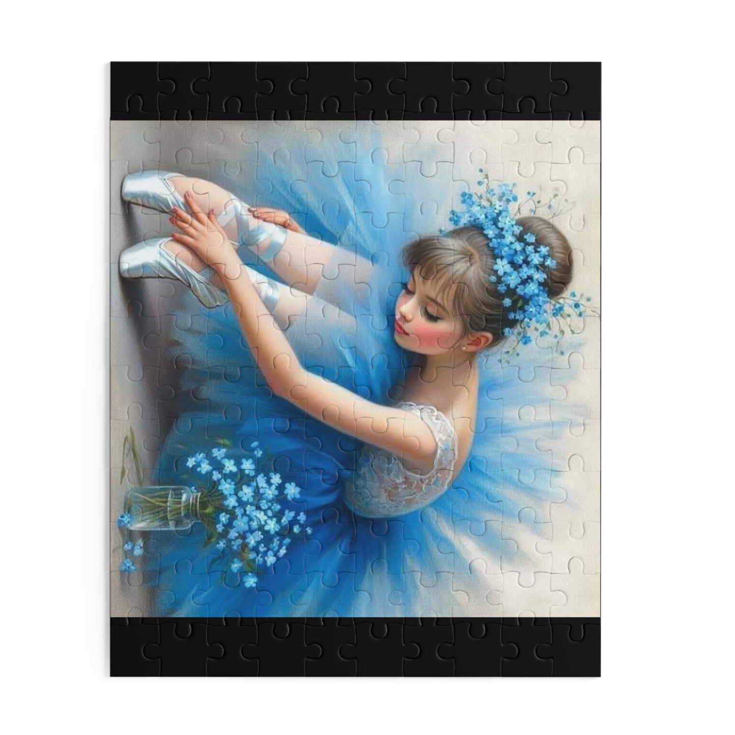 Ballerina in Blue Tutu Puzzle — 120/252/500-Piece Jigsaw