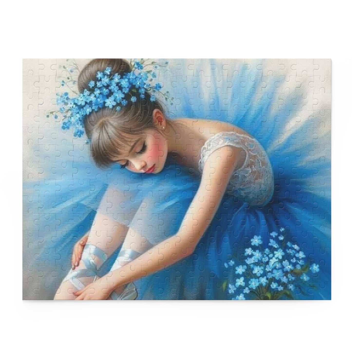 Blue Ballerina Puzzle (120, 252, 500-Piece)