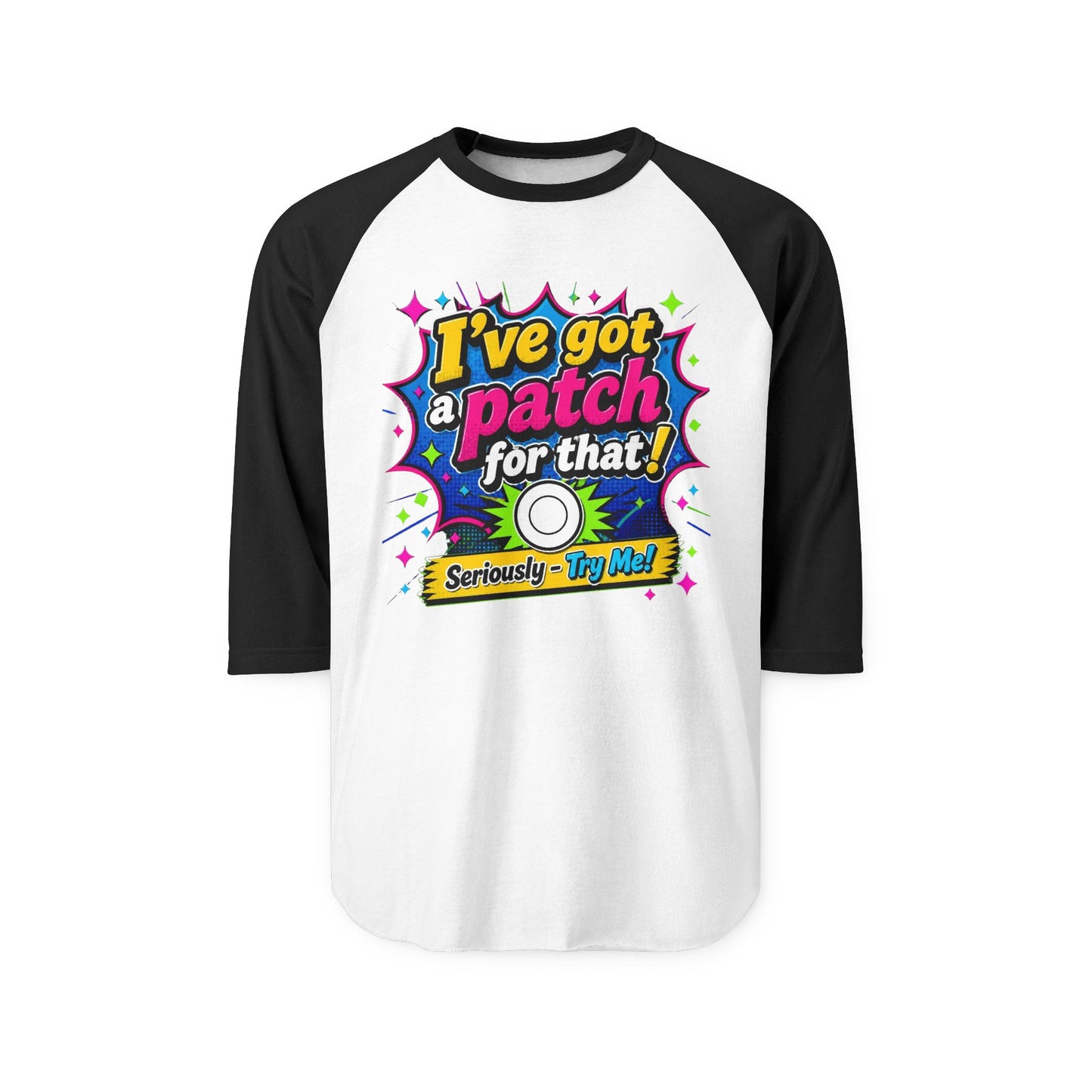 I've Got a Patch For That Raglan Shirt - Funny Diabetes Awareness Baseball Tee