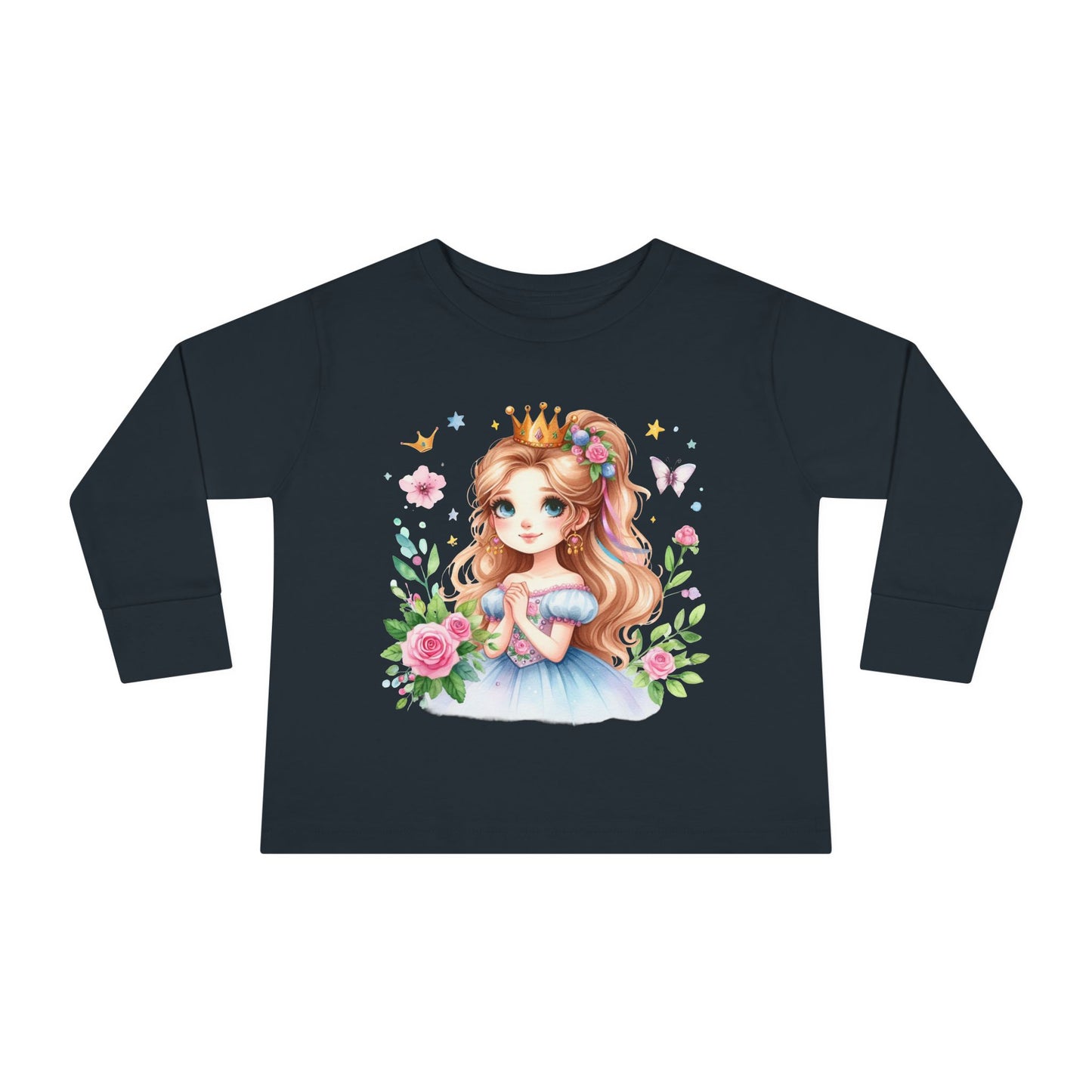 Fairy Princess Toddler Tee, Cute Kids Shirt, Toddler Long Sleeve Top, Gifts for Little Girls, Birthday Essentials