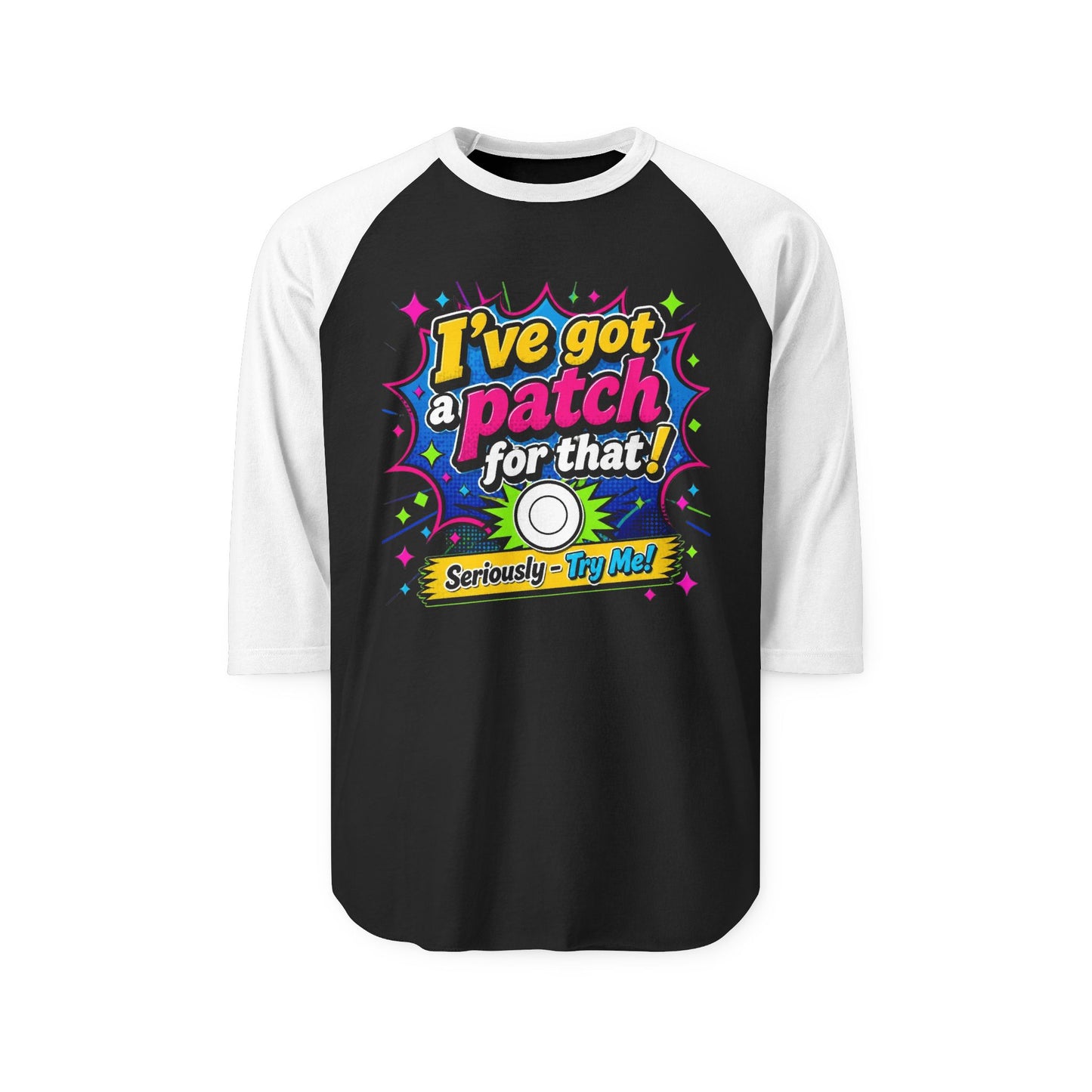 I've Got a Patch For That Raglan Shirt - Funny Diabetes Awareness Baseball Tee